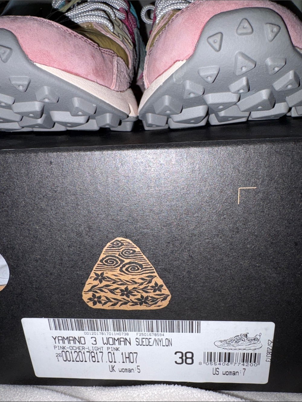 NWT Flower Mountain Yamano 3 Sneaker in Pink-Ocher-Light Pink - Picture 9 of 16